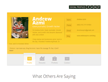 Tablet Screenshot of andrewazmi.com